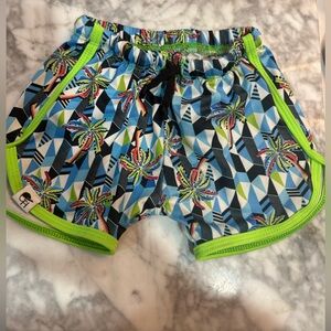 George Hats electric palm track swim shorts